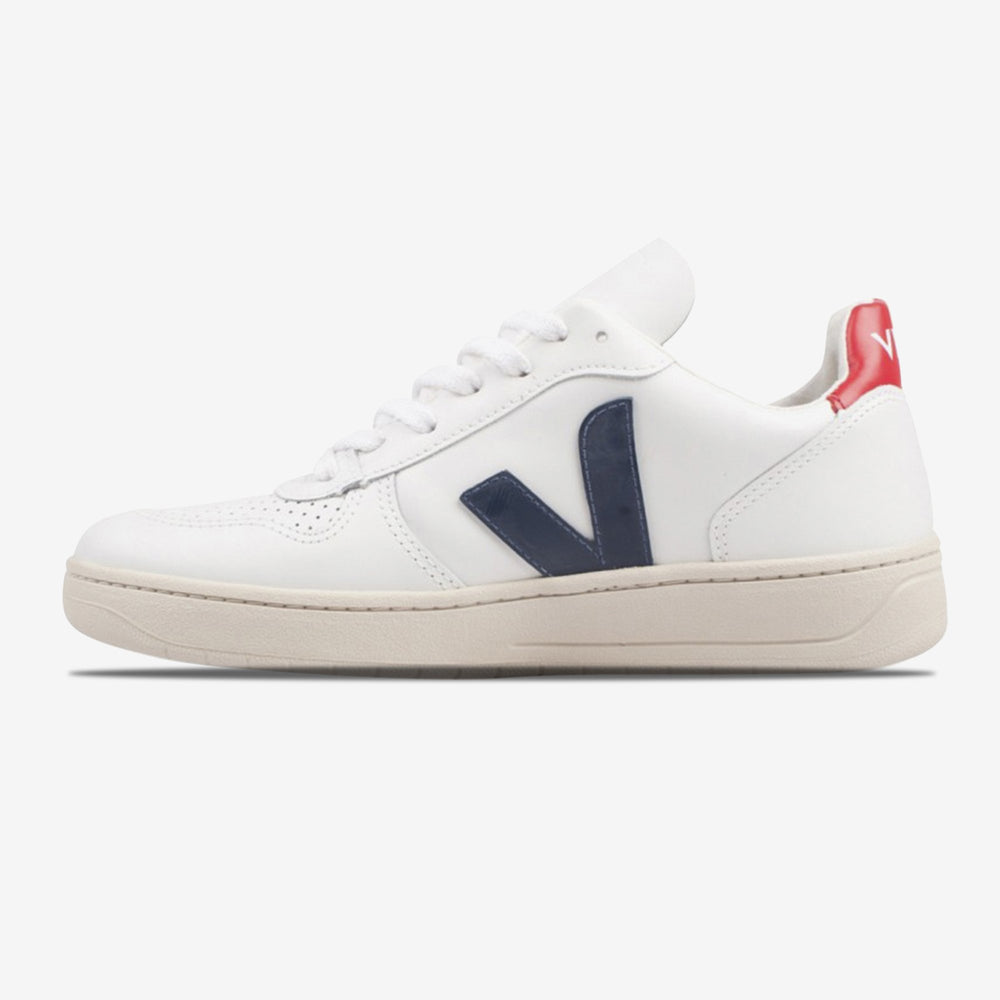 V-10 Leather ''White Blue''