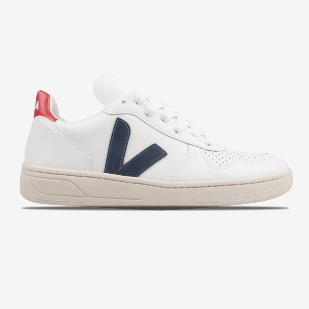 V-10 Leather ''White Blue''
